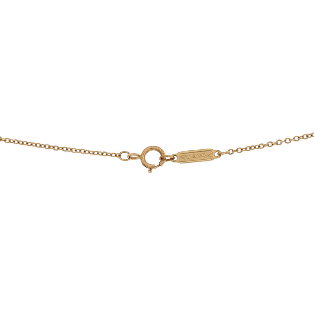 Tiffany & Co. Small T Smile Pendant Necklace 18K Yellow Gold and Diamonds - Picture 3 of 3